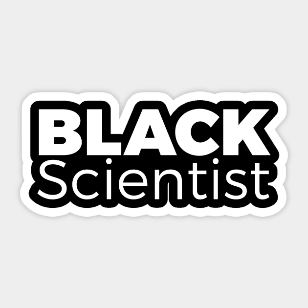 Black Scientist Sticker by RedYolk